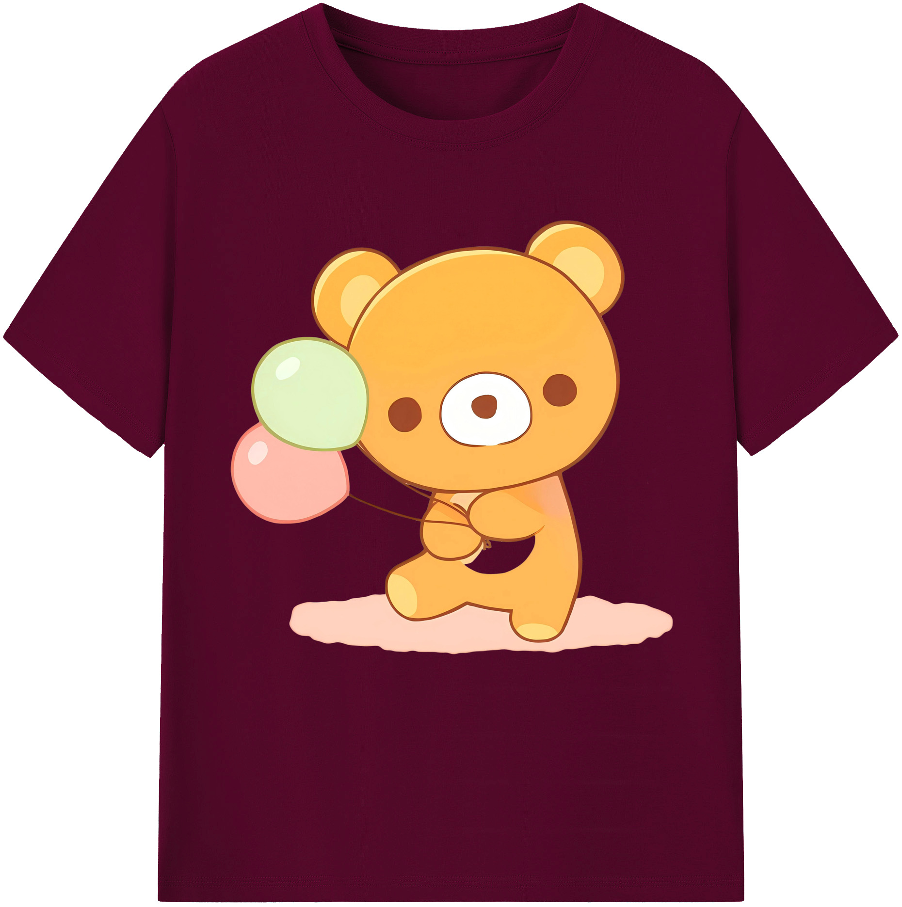 （画像用） リラックマ リラックマ キイロイトリ Rilakkuma Korilakkuma Kiiroitori レディースカジュアルプリントTシャツ（綿100％）